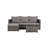 Durable Outdoor Woven Sectional L-Shaped Patio Furniture Set With Ottoman And Detachable Lounger Table, Perfect For Backyard And Poolside-1498563594