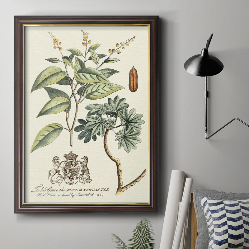 Imperial Foliage IV - Peinture sur toile encadrée, H 20 po x l 16 po x P 2,5 po