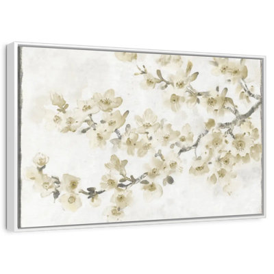 Composition neutre de cerisier en fleurs I