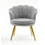 Fauteuil d'appoint en tonneau de 19 po de large avec siège doré Papasan-1865173268