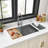 Kingston Brass Uptowne Single Bowl Undermount Kitchen Sink With Strainer