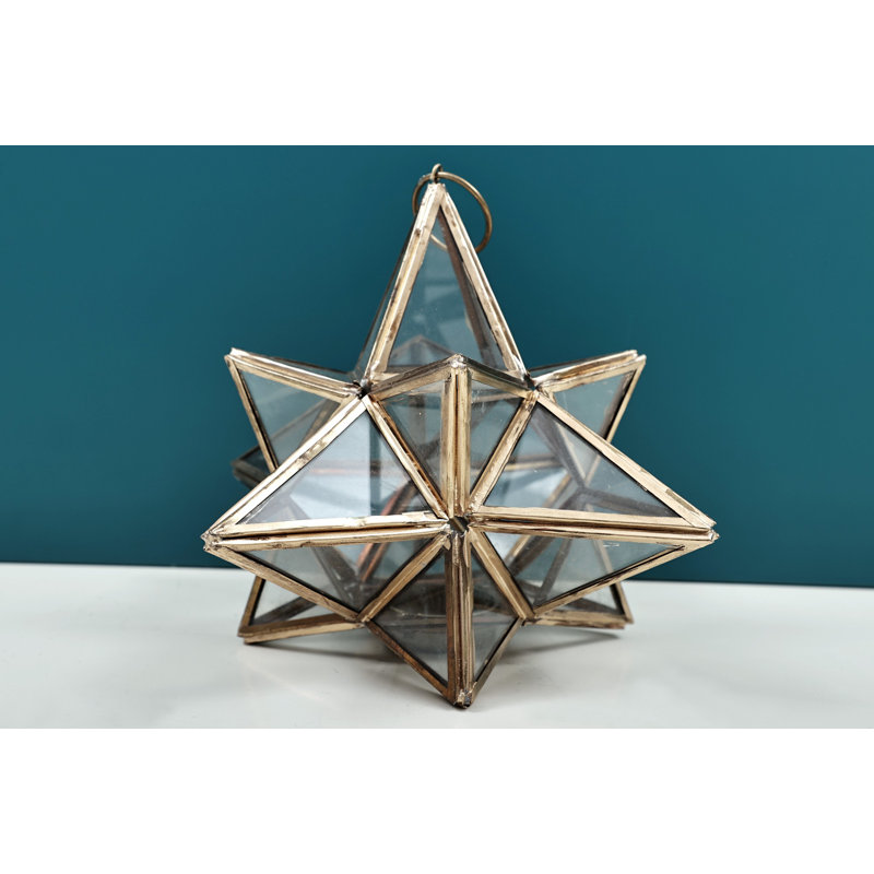 8'' H Glass Tabletop Lantern