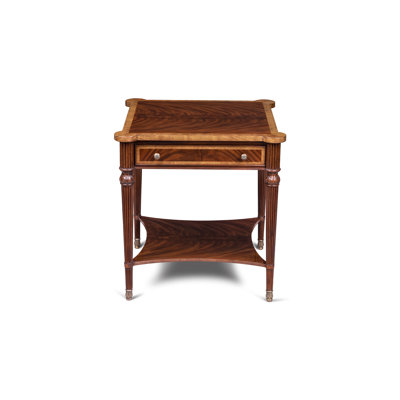 Scarborough House Solid Wood Top End Table with Storage
