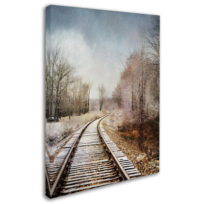 «Snow On The Tracks» de Vidur, reproduction de photo sur toile tendue