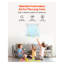 Grille de retour d'air 20 x 20 avec porte pour ventilation CVC - registre mural en acier blanc
