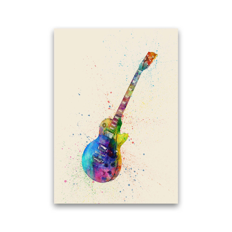 Electric Guitar II by Michael Tompsett - Print, Unframed, 84cm H x 60cm W x 1cm D