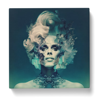 Drag Queen Double Exposure - Wrapped Canvas