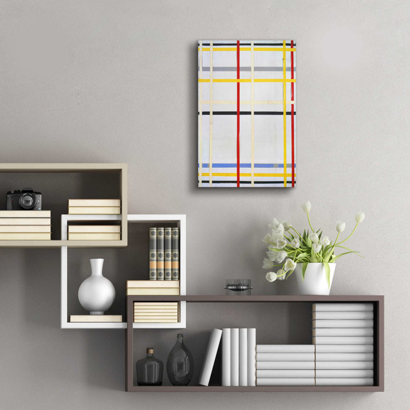 «New York City 2, 1941» par Piet Mondrian, H 24 po x l 16 po x P 0,2 po