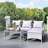 Conchita Polyethylene Wicker 3 - Person Seating Group with Cushions-1605298089-1605298094