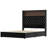 Luxurious Velvet Bed With Storage Shelf And Usb Port, Modern Black Design