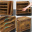 Classeur de courrier, classeur de bureau, support de bureau en bois avec 3 tablettes réglables, adapté au bureau et à la maison, support de courrier pour catégoriser les courriels, support de classement de format lettre, peut ranger des enveloppes, des fournitures de bureau et des magazines