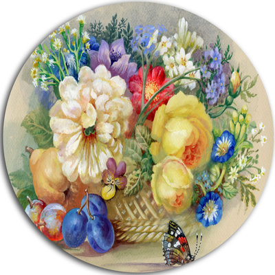 " Bunch Of Flowers And Fruits "