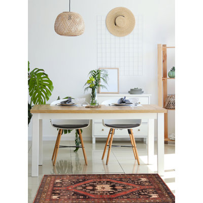 Tapis noir et brun Andelz 4 pi 7 po x 7 pi 1 po