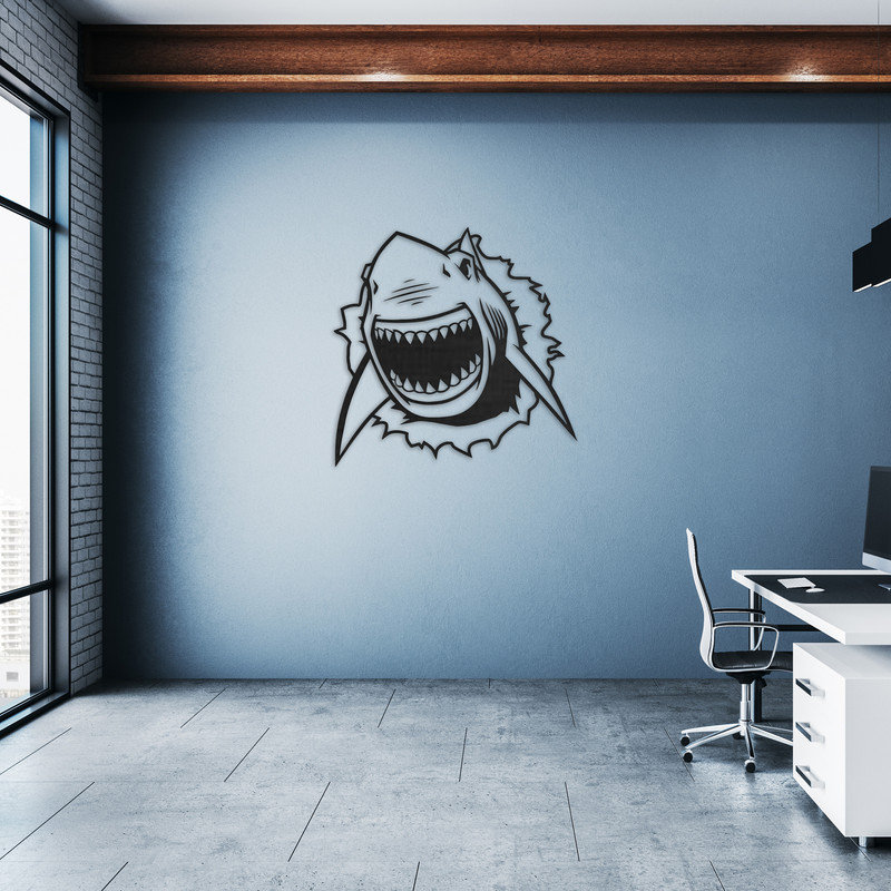 Handmade Wall Decor on ACM, Black, 31.5" H x 32" W x 0.25" D