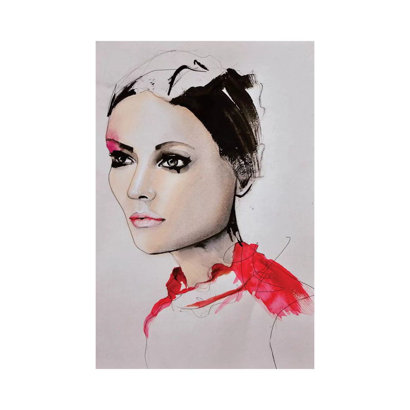 Counting Roses by Leigh Viner - Wrapped Canvas Print, 45.72cm H x 30.48cm W x 1.91cm D