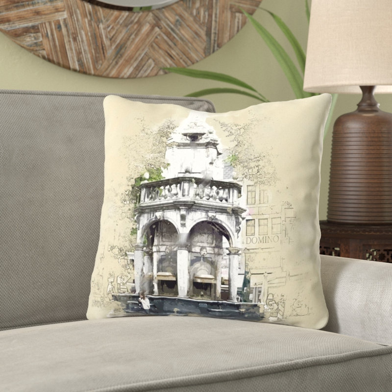 Coussin décoratif Kirree, Microsuède, Intérieur 