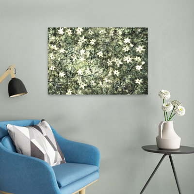 Forest Flowers Abstract Contemporary Dreamy Moss Forest Nature Wall Art