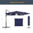Leipsic 120 Cantilever Umbrellas 360 degree Rotating-444577888