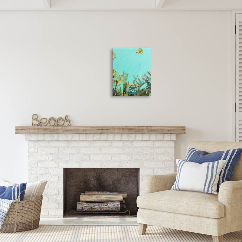 Beverly Hills Hotel Tropical Palms Canvas Wall Art