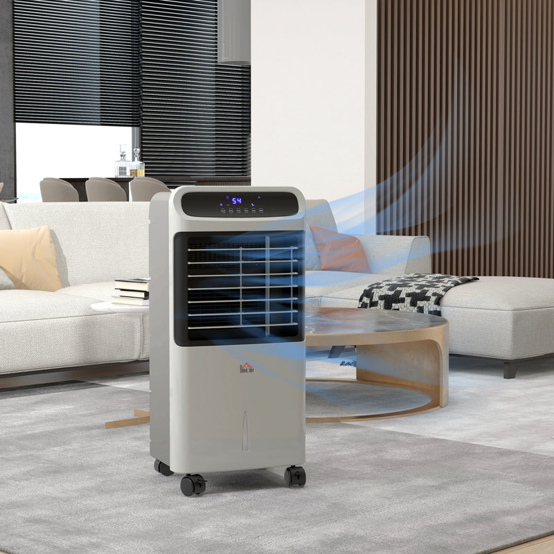 Refroidisseur d'air par évaporation avec réservoir d'eau de 3,2 gallons, Gris