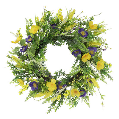Faux Pine Polyester 24'' Wreath