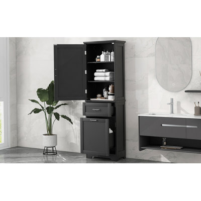 Tall Bathroom Storage Cabinet With Adjustable Shelf