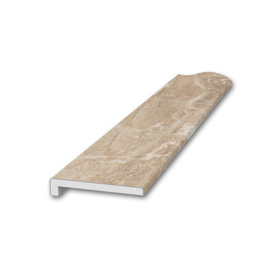 FlexStone 3" x 95" Standard Trim with 3/8" Lip in Alaskan Ivory