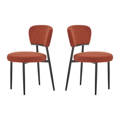 Crossmary Boucle Upholstered Dining Chairs