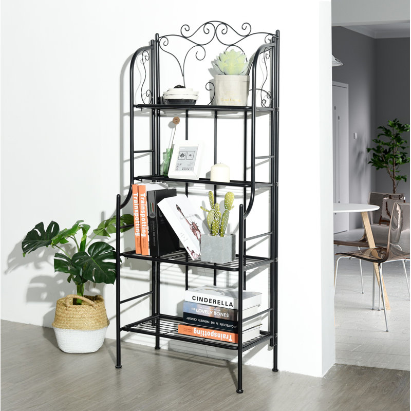 Herzog Metal Etagere Bookcase, H140 x W31 x D58