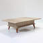 Table basse moderne avec dimensions ajustables, 35,4 po x 15,0 po x 23,6 po | Conception ouverte: 47,2 po x 27,6 po x 27,6 po | Panneau de particules 100% mélamine et pieds robustes en plastique | Élégant et fonctionnel pour la décoration de salon-1200574993
