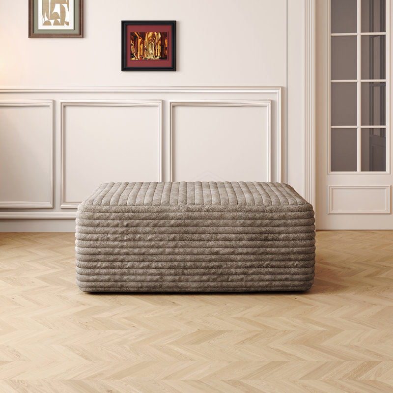 37.40"Sofa Ottoman, Camel