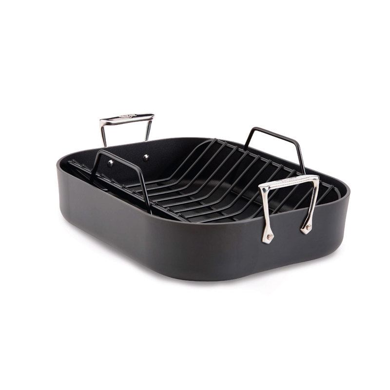 All-Clad HA1 Expert Cookware, Nonstick Roaster With Rack, 13 X 16 Inches