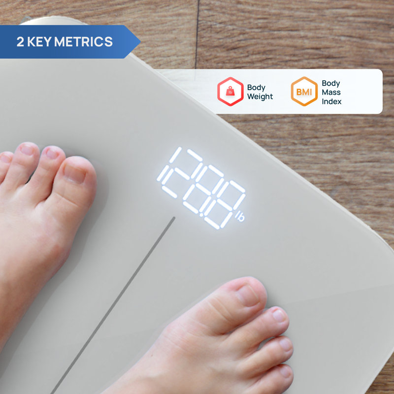 INEVIFIT Smart Digital Bathroom Scale, Silver