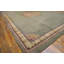 1900s Green Asparagus Medallion Antique Irish Donegal Arts & Crafts Rug Knotted Wool Carpet 12'8" x 18'0" Area Rug