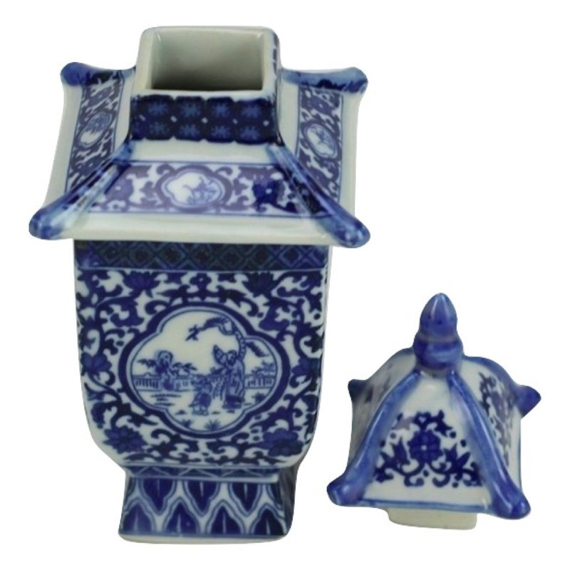 Mini Blue And White Pagoda