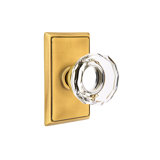 Passage Lowell Crystal Knob with Rectangular Rose