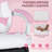 Adults Ergonomic Racing Style High Back Computer Chair with Footrest Headrest and Lumbar Support-66215511