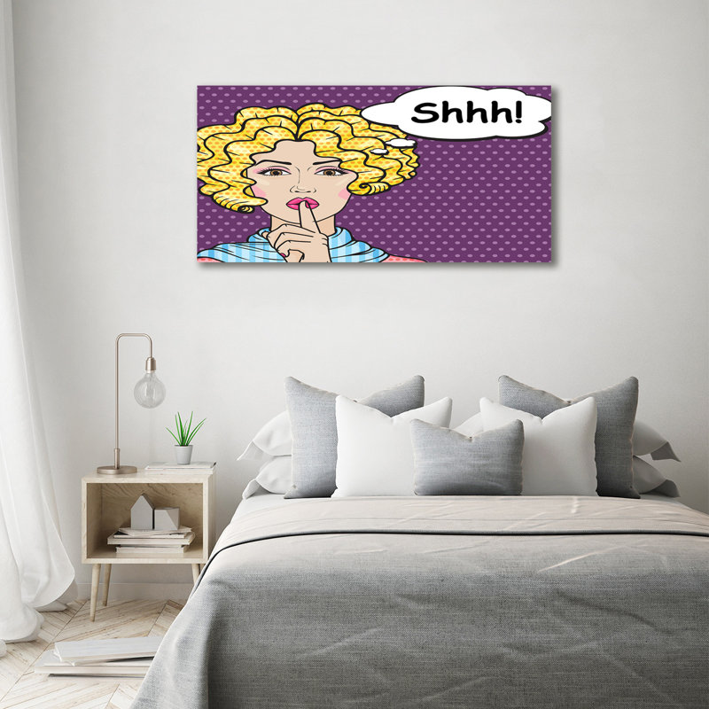 Comic Woman - Wrapped Canvas Print, Canvas, 70cm H x 140cm W x 2cm D