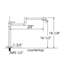 Robinet de cuisine, robinet de lavabo de cuisine à fixation sur plateau avec bec articulé double-65465461
