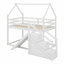 Lit mezzanine ou superposé avec glissade et escalier House-619594302