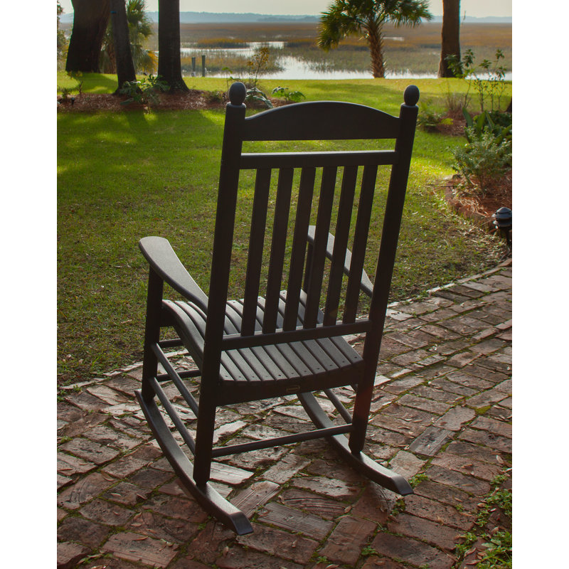 Chaise berçante POLYWOOD, Noir