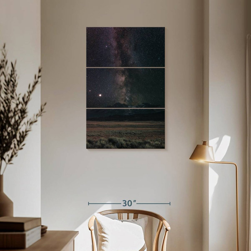 Oberle Milky Way In Sawtooth Mountains, 57" H x 36" W