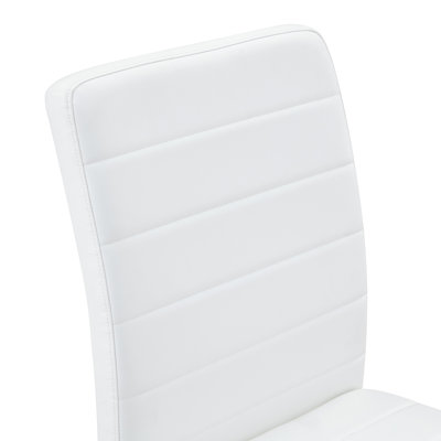 Modern Upholstered Faux Leather Dining Chairs