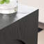 Petite table d'appoint carrée de 15,74 po avec table d'appoint et table de chevet pour salon, noir-1365184960