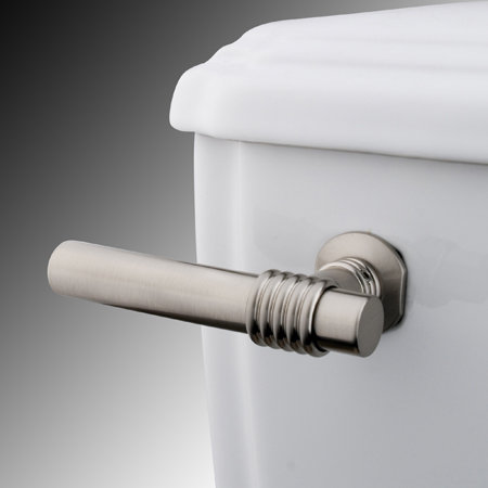 Levier de réservoir de toilette à fixation frontale en laiton Kingston Kingston, Nickel brossé