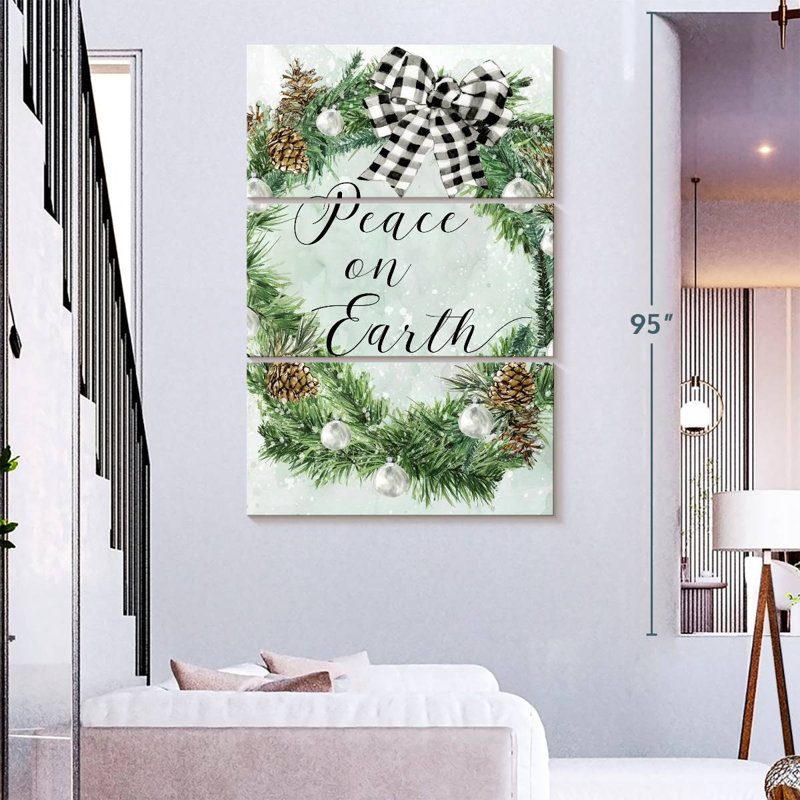Couronne Tergel Peace On Earth, H 38 po x l 24 po