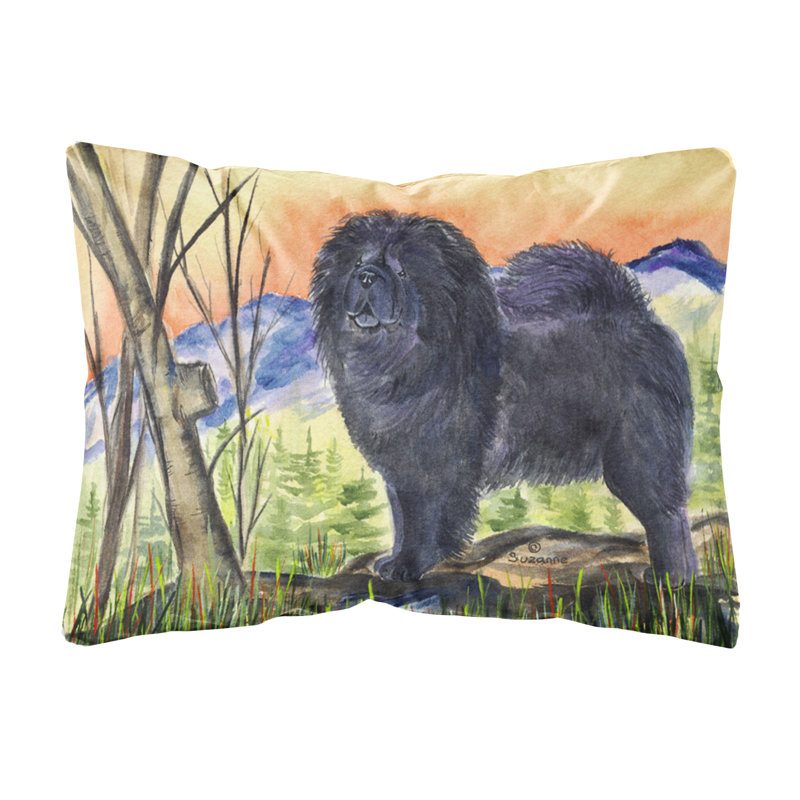 Coussin décoratif intérieur/extérieur moderne chow chow