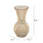 Ensemble de 2 vases décoratifs en verre ambré l 5,1 po x H 9,4 po avec texture nervurée et col évasé-2050573020