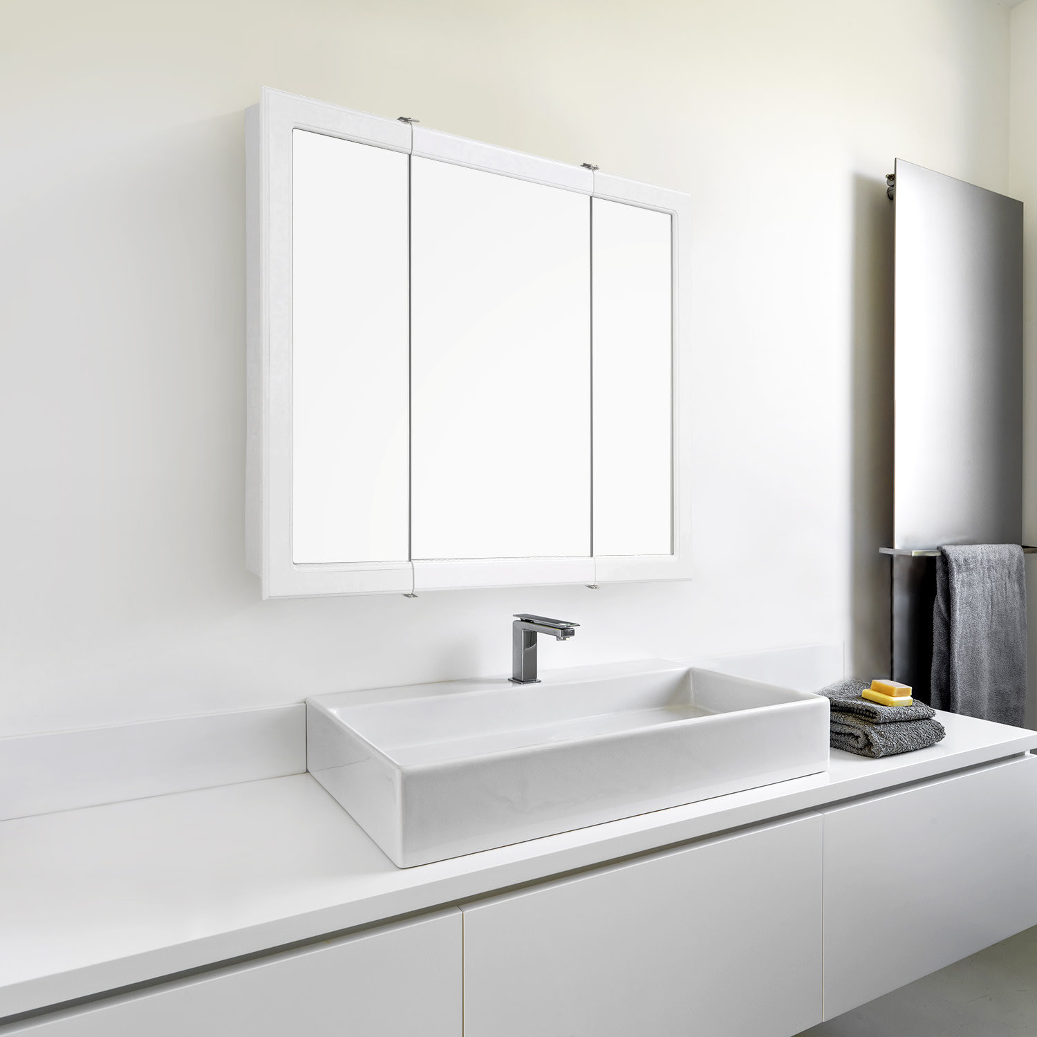 Bellingham Surface Medicine Cabinet, White, 30" H x 30" W x 5.24" D