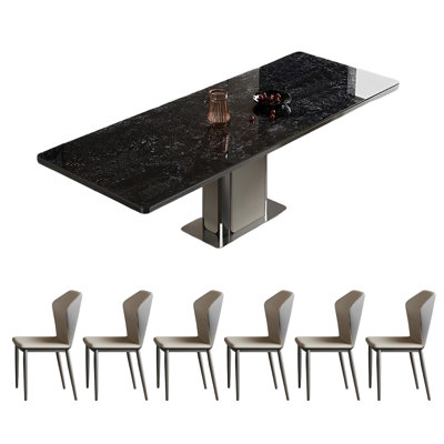 Ensemble de table de salle à manger et chaises Modern Rock
